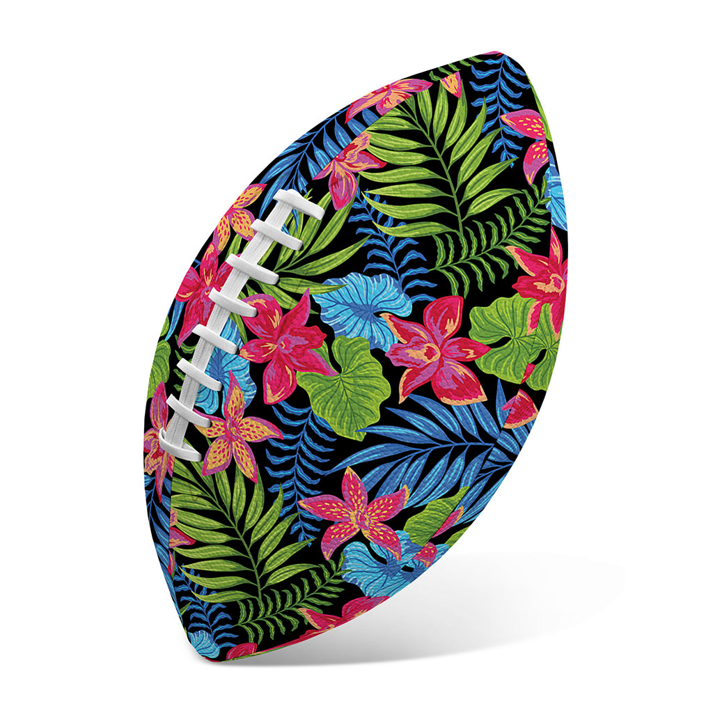 Hawaiian Floral Pattern Print Rugby Ball