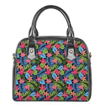Hawaiian Floral Pattern Print Shoulder Handbag