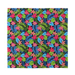 Hawaiian Floral Pattern Print Silk Bandana