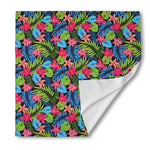 Hawaiian Floral Pattern Print Silk Bandana