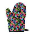 Hawaiian Floral Pattern Print Single Oven Mitt