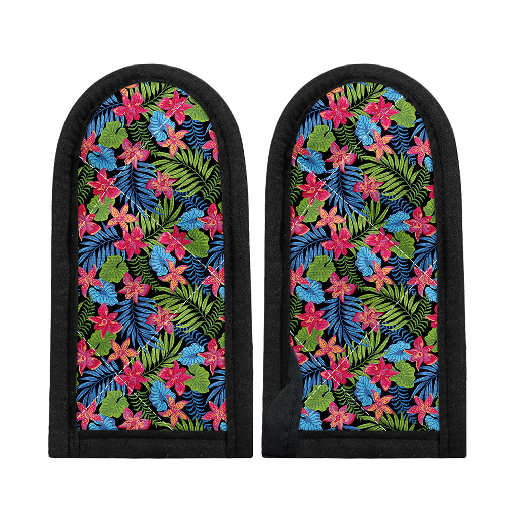 Hawaiian Floral Pattern Print Skillet Handle Cover