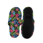 Hawaiian Floral Pattern Print Slippers