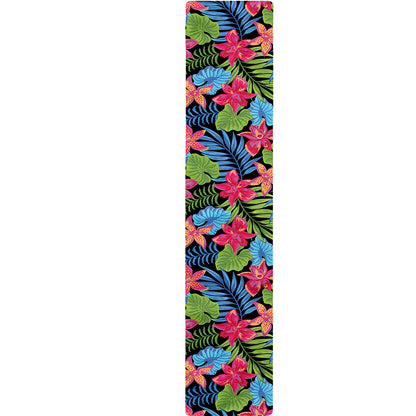 Hawaiian Floral Pattern Print Table Runner