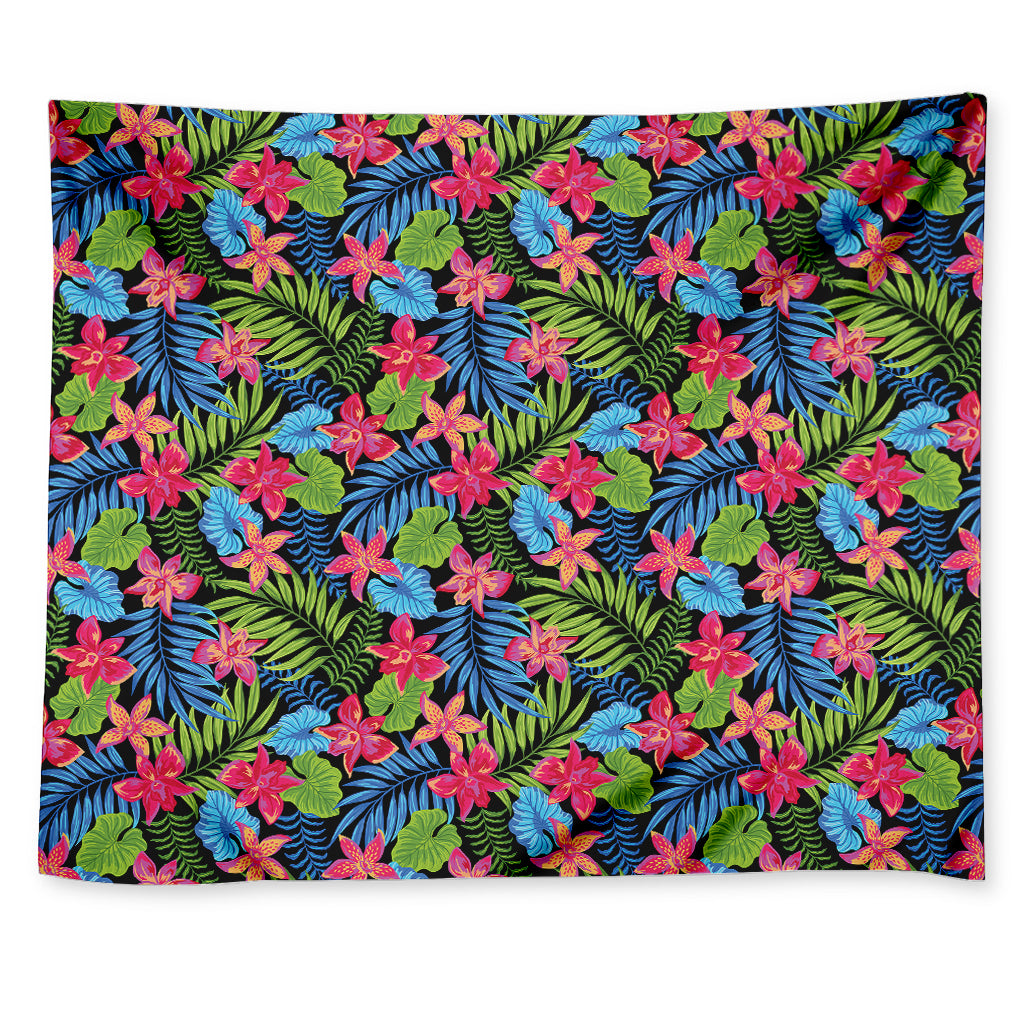 Hawaiian Floral Pattern Print Tapestry