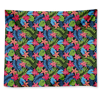 Hawaiian Floral Pattern Print Tapestry