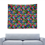 Hawaiian Floral Pattern Print Tapestry