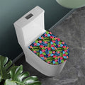 Hawaiian Floral Pattern Print Toilet Lid Cover