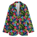 Hawaiian Floral Pattern Print Women's Blazer