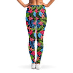Hawaiian Floral Pattern Print Women's Leggings