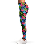 Hawaiian Floral Pattern Print Women's Leggings