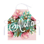 Hawaiian Flower Aloha Print Adjustable Apron