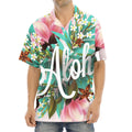 Hawaiian Flower Aloha Print Aloha Shirt