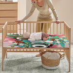 Hawaiian Flower Aloha Print Baby Crib Sheet