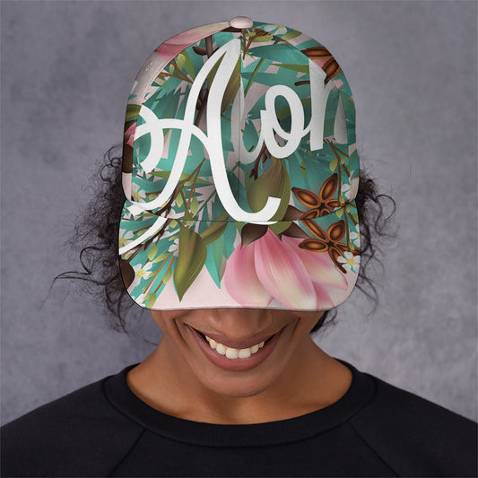 Hawaiian Flower Aloha Print Baseball Cap
