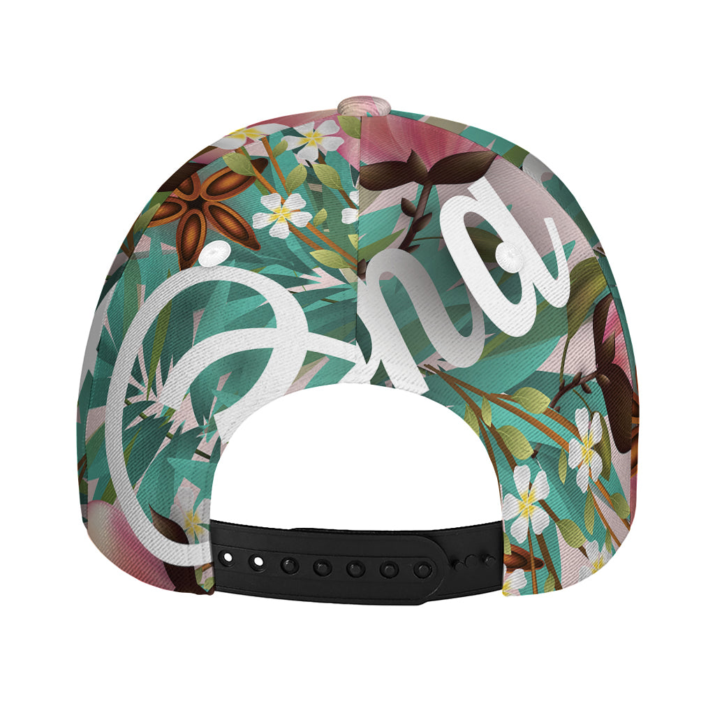 Hawaiian Flower Aloha Print Baseball Cap