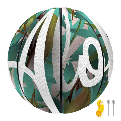 Hawaiian Flower Aloha Print Basketball