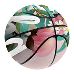 Hawaiian Flower Aloha Print Basketball