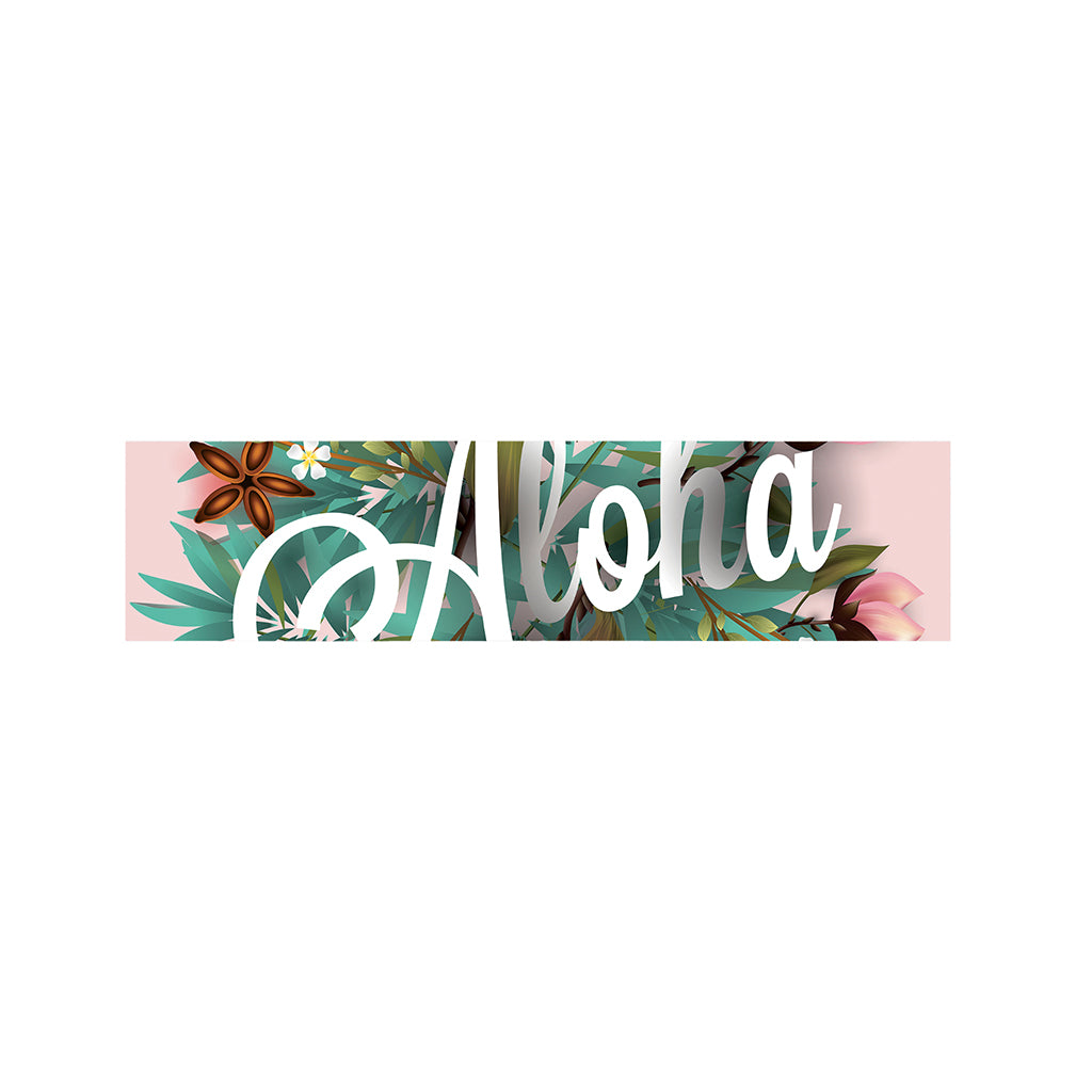 Hawaiian Flower Aloha Print Bed Runner