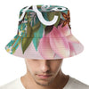 Hawaiian Flower Aloha Print Bucket Hat