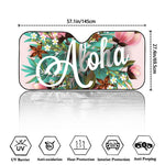 Hawaiian Flower Aloha Print Car Windshield Sun Shade