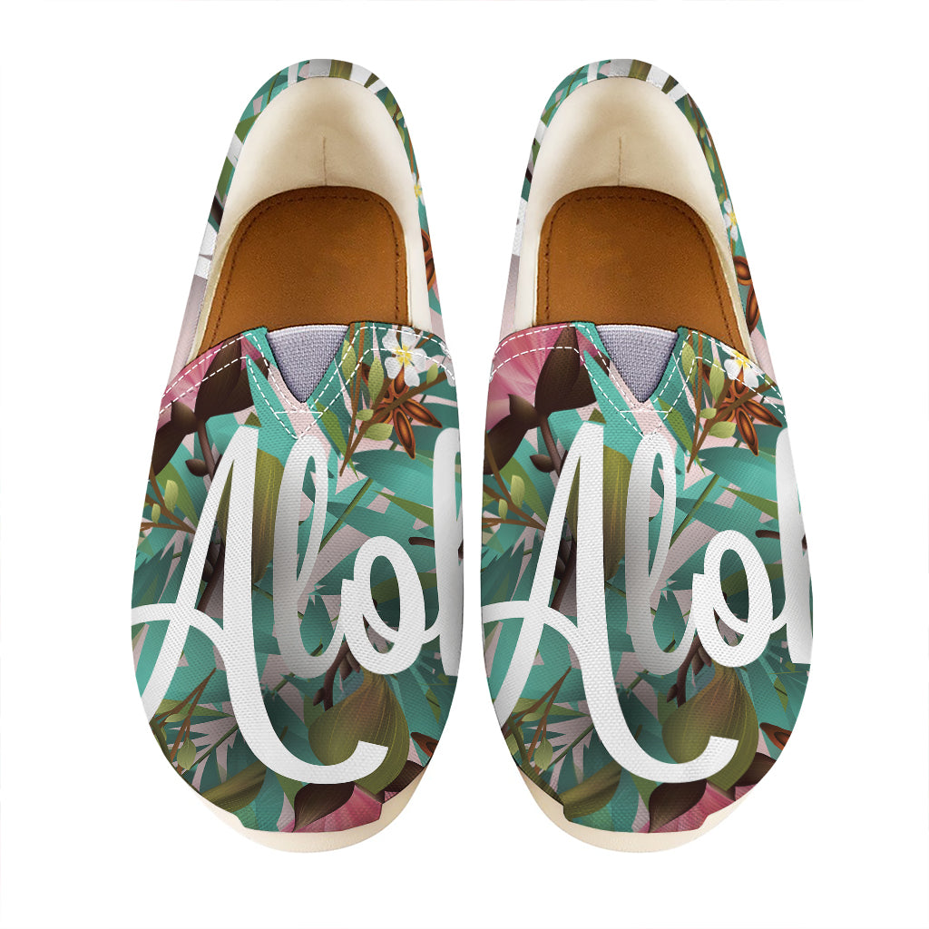 Hawaiian Flower Aloha Print Casual Shoes
