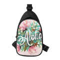 Hawaiian Flower Aloha Print Sling Bag