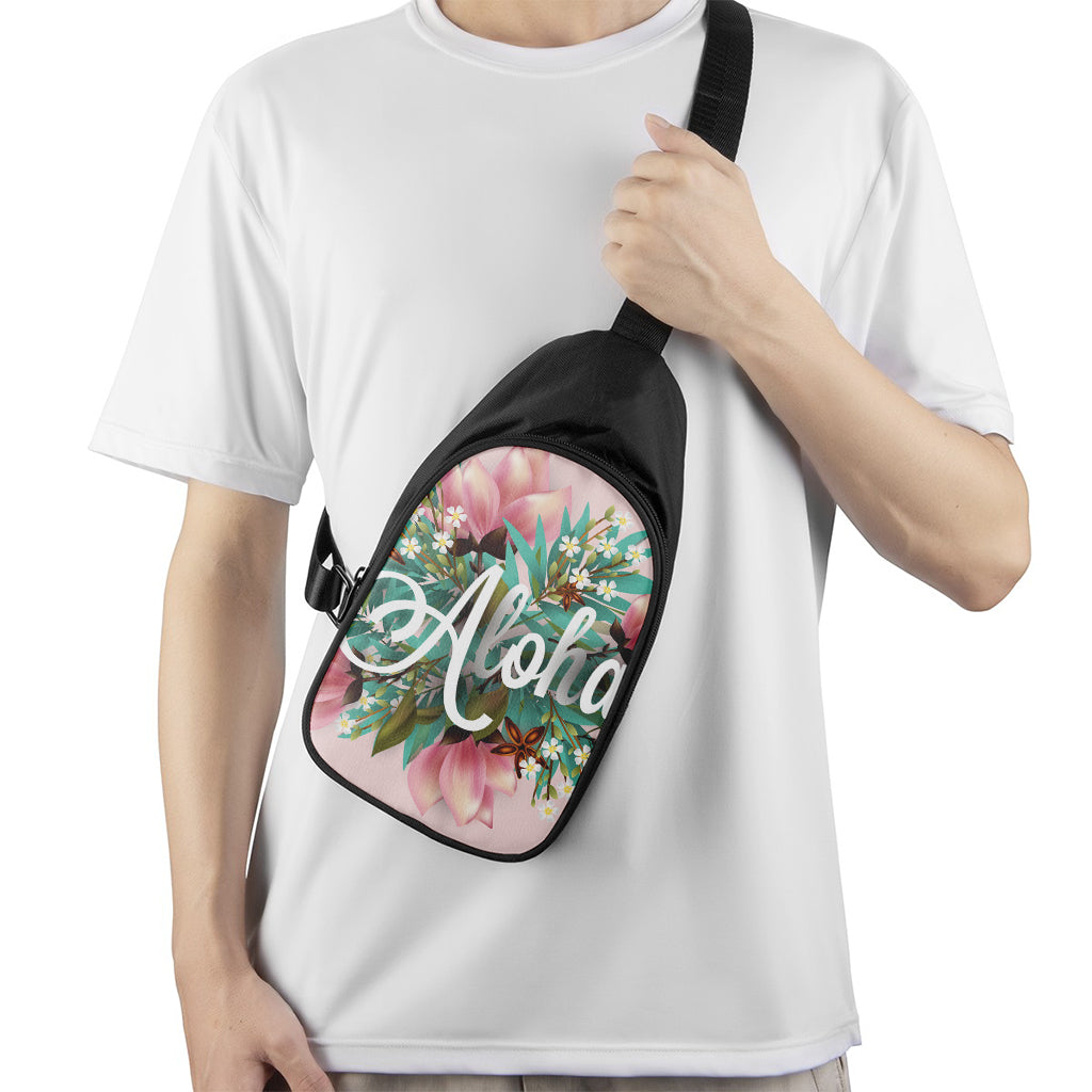 Hawaiian Flower Aloha Print Chest Bag