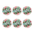 Hawaiian Flower Aloha Print Coaster Set