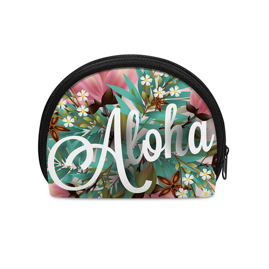 Hawaiian Flower Aloha Print Coin Purse