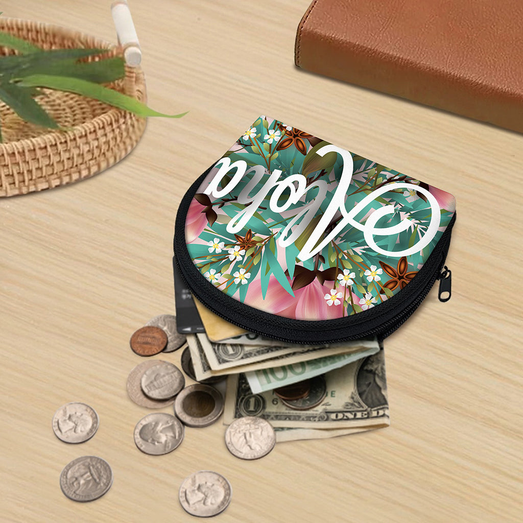 Hawaiian Flower Aloha Print Coin Purse