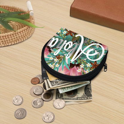 Hawaiian Flower Aloha Print Coin Purse