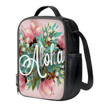 Hawaiian Flower Aloha Print Crossbody Lunch Bag
