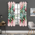 Hawaiian Flower Aloha Print Grommet Curtain Panels