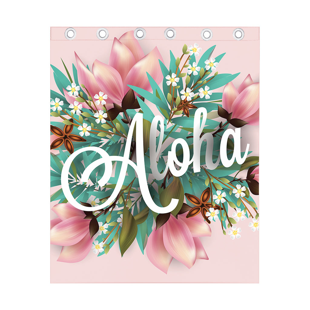 Hawaiian Flower Aloha Print Curtain