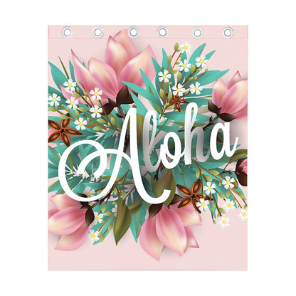 Hawaiian Flower Aloha Print Curtain