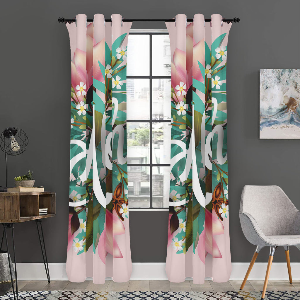 Hawaiian Flower Aloha Print Curtain