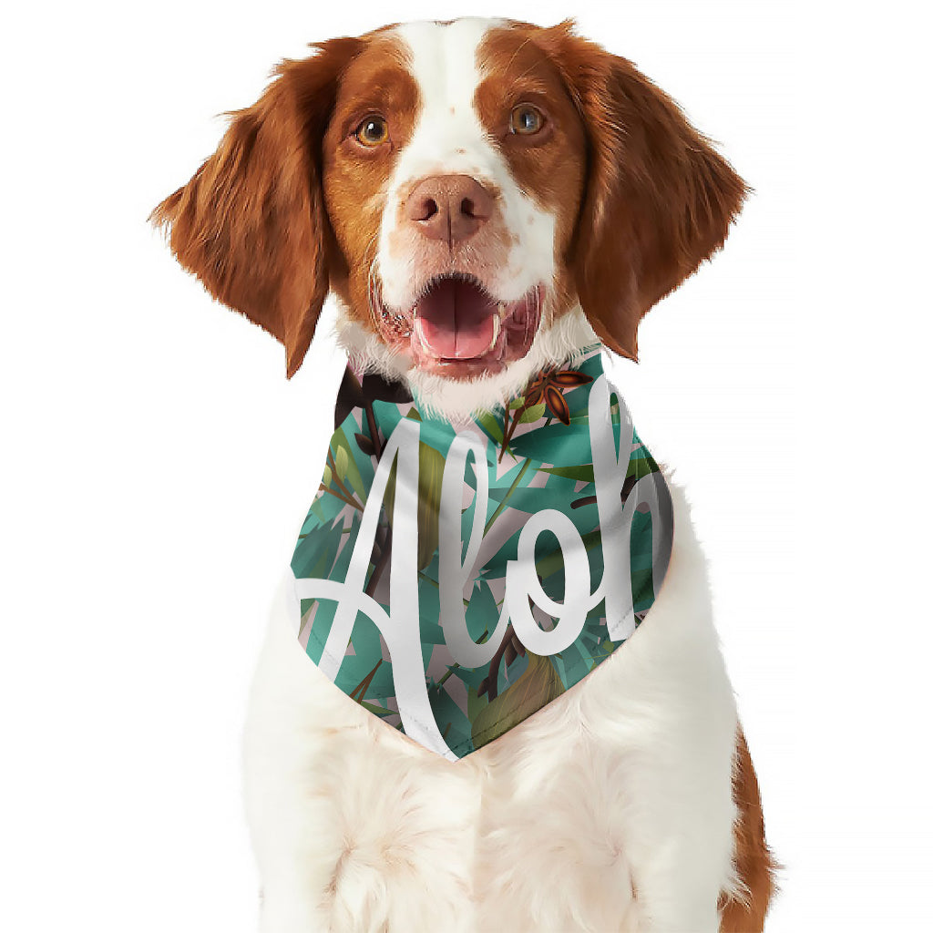 Hawaiian Flower Aloha Print Dog Bandana