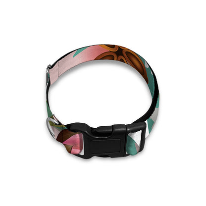 Hawaiian Flower Aloha Print Dog Collar