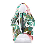 Hawaiian Flower Aloha Print Dog Zip Up Hoodie