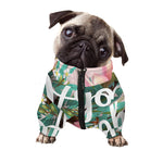 Hawaiian Flower Aloha Print Dog Zip Up Jacket