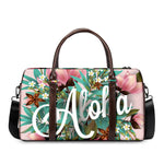 Hawaiian Flower Aloha Print Duffle Bag