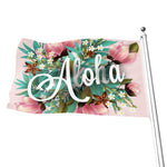 Hawaiian Flower Aloha Print Flag