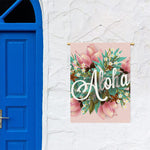 Hawaiian Flower Aloha Print Garden Flag