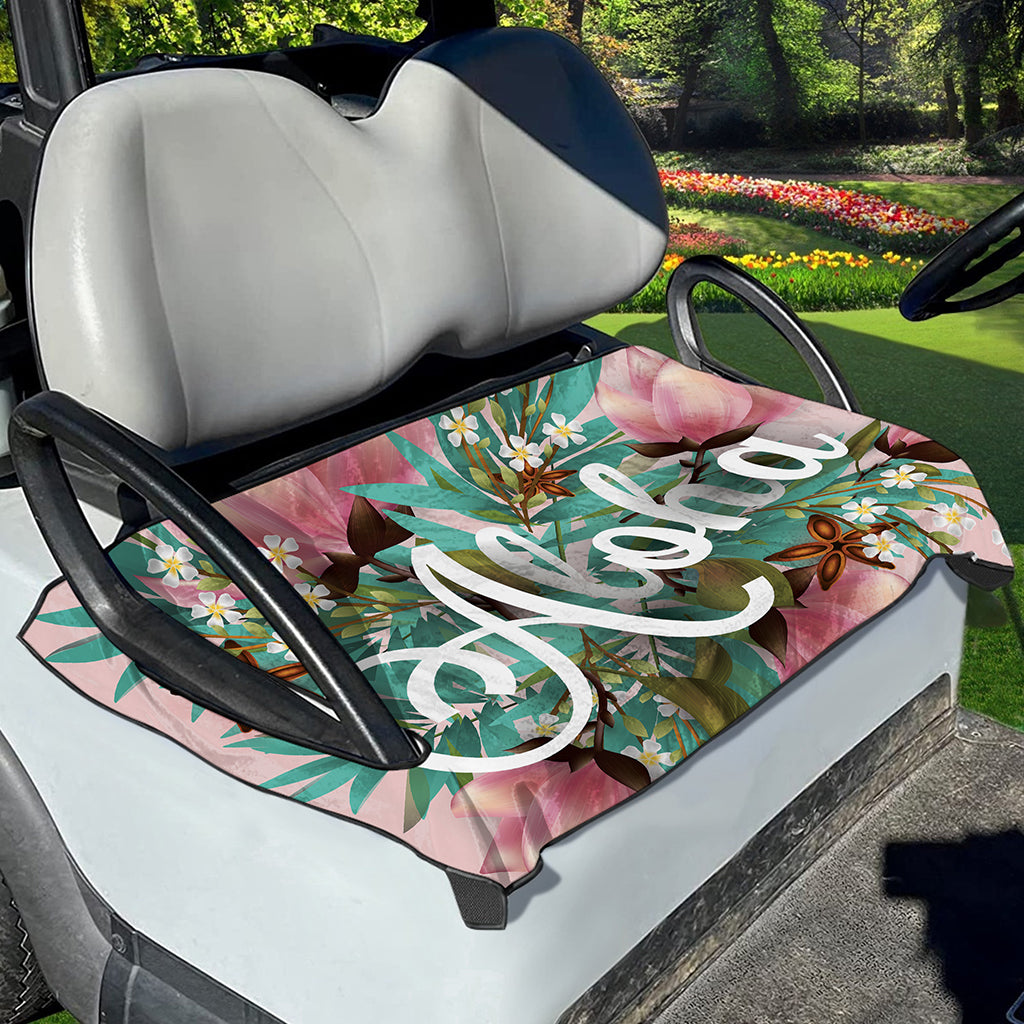 Hawaiian Flower Aloha Print Golf Cart Seat Cover