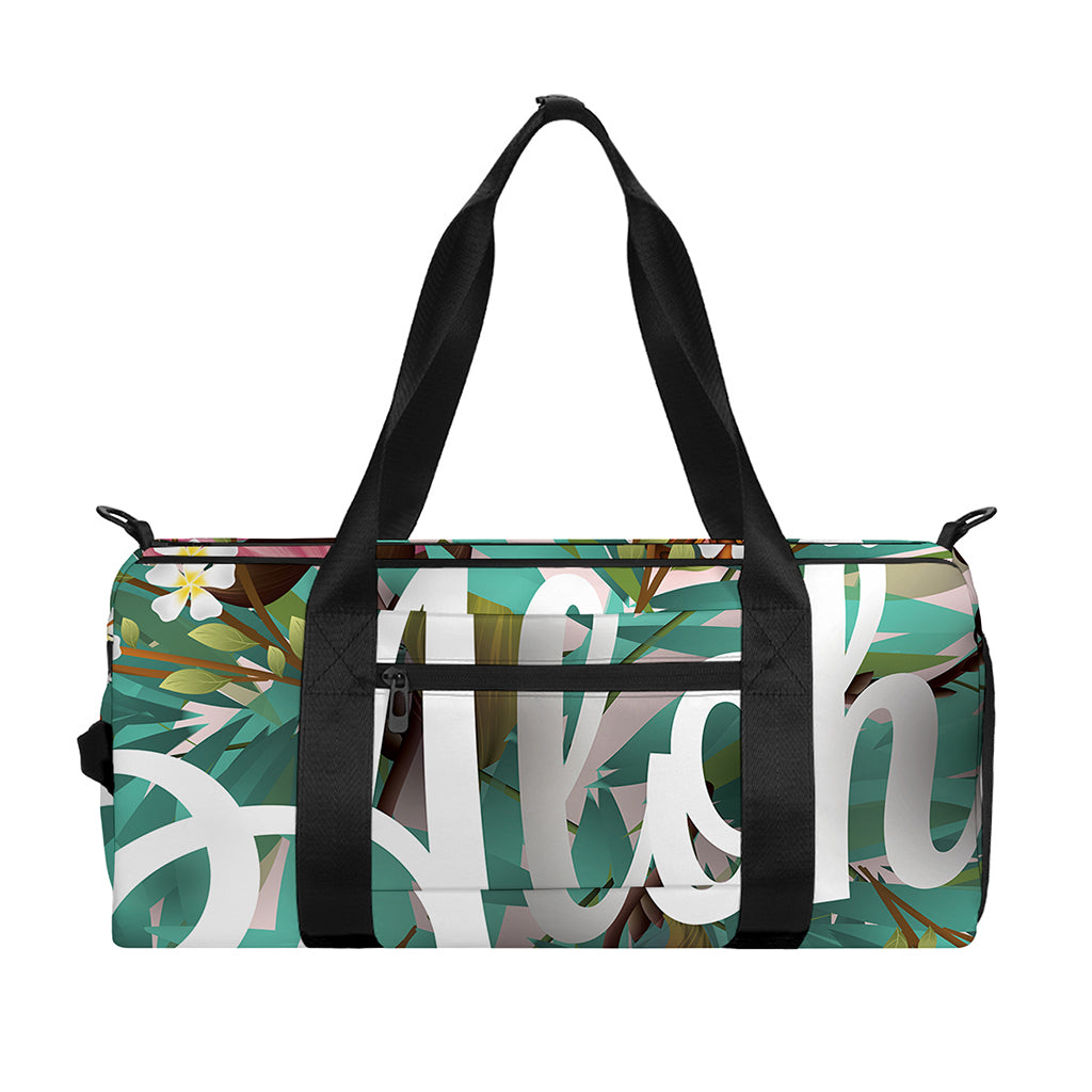 Hawaiian Flower Aloha Print Gym Bag