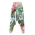 Hawaiian Flower Aloha Print Hammer Pants