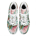 Hawaiian Flower Aloha Print High Top Leather Sneakers