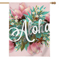 Hawaiian Flower Aloha Print House Flag