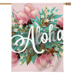 Hawaiian Flower Aloha Print House Flag